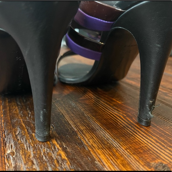 Auth Bottega Veneta Purple Heels - Picture 7 of 10